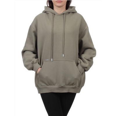 2610 GRAY GREEN Толстовка женская (85% хлопок, 10% полиэстер, 5% спандекс)