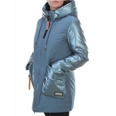 BM-926 GRAY/BLUE Куртка демисезонная женская АЛИСА (100 гр. синтепон)