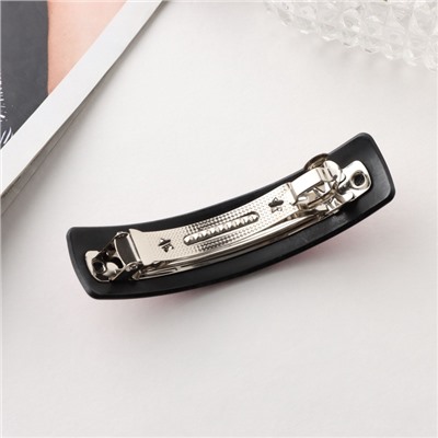 Заколка - автомат для волос «Сильва», лео принт колор, 9 см, МИКС