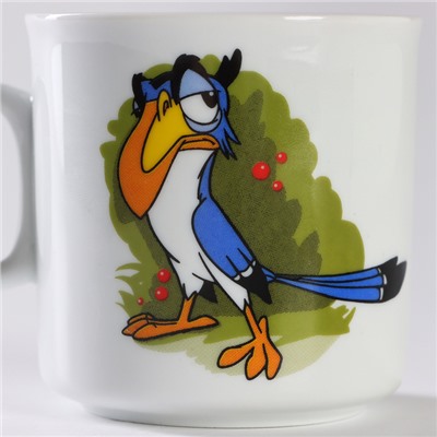 Набор посуды детский Добрушский завод «Лесовичок», 3 предмета: кружка, миска, тарелка, фарфор, белый, рисунок МИКС