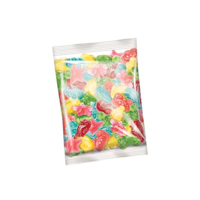 «KrutFrut», мармелад жевательный со вкусом Маракуйя, Черешня, Персик, Красная смородина, Персик/Апельсин, Черная смородина, Яблоко (упаковка 0,5 кг)