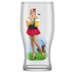 Бокал пивной 500 мл 2 штуки "Pin-up beer" 304/2-Д