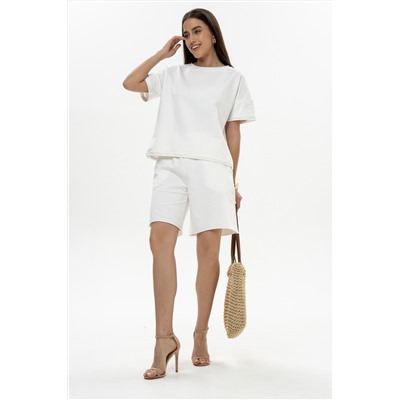 Шорты женские 25-517L3-46 молочный