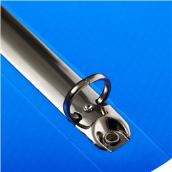 Папка на 4 кольцах A4, 24 мм, 550 мкм, ErichKrause Diamond Total Blue, тиснение, синий