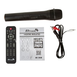 Колонка 10" (20-80 HOME SOUND) динамик 8шт/2х10"; 4х4"; 2х1.5" комплект 2 колонки ELTRONIC (черная)