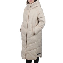 3066 BEIGE Пуховик зимний женский (80% пух, 20% перо)