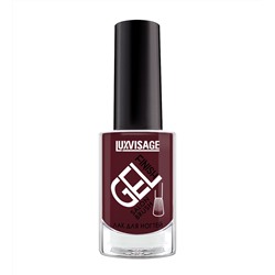 LuxVisage Лак для ногтей GEL finish тон  4 зимняя вишня  9мл