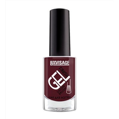 LuxVisage Лак для ногтей GEL finish тон  4 зимняя вишня  9мл