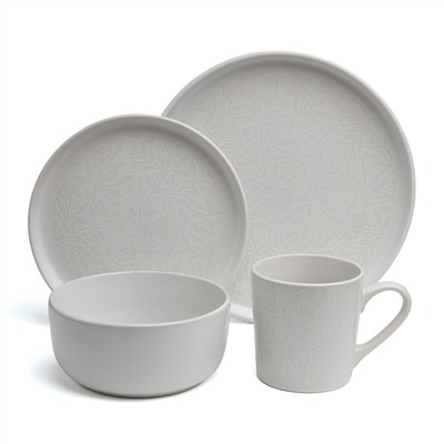 НАБОР ПОСУДЫ ОБЕДЕННЫЙ BRONCO "CHOICE WHITE" НА 4 ПЕР. 16 ПР.