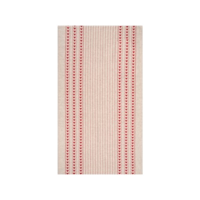 23С189-ШР+К/к. 50*85 Полотенце "Валентинка-2" цв. 100 рис. 106 серый с красным