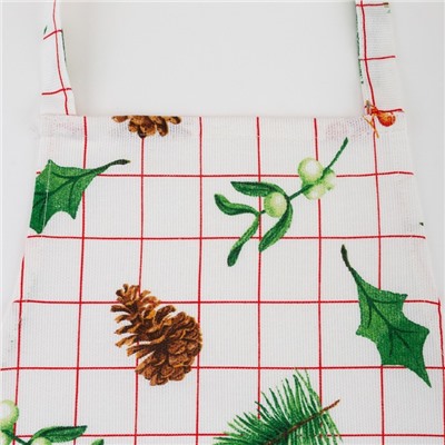 Фартук «Доляна» New Year, 60×65 см, 100% хлопок, рогожка 164 г/м²