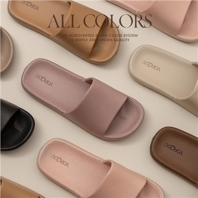 Slide, slippers, summer non-slip footwear indoor, 2023 collection