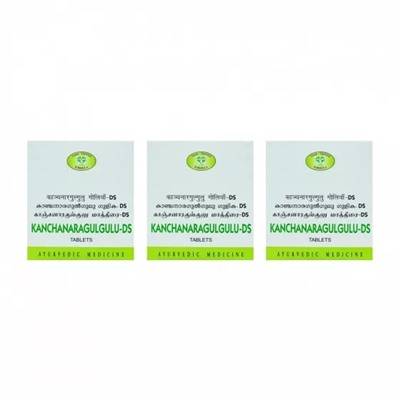 Набор Канчанара Гуггул-ДС (3 x 100 таб), Kanchanaragulgulu-DS Set, произв. AVN