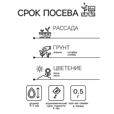 Семена Люпин "Минарет", ц/п,  смесь 0,5 г