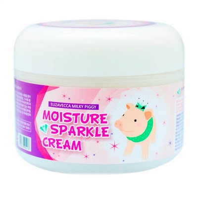 Elizavecca Крем для лица увлажняющий с эффектом сияния / Milky Piggy Moisture Sparkle Cream, 100 мл
