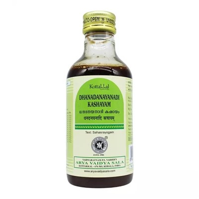 Дханаданаянади Кашаям (200 мл), Dhanadanayanadi Kashayam, произв. Kottakkal Ayurveda