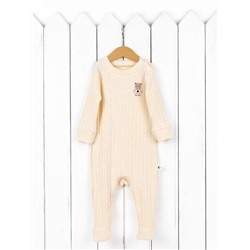 Комбинезон на манжете Baby Boom К392/1-Р Ажурная рибана Экрю я734