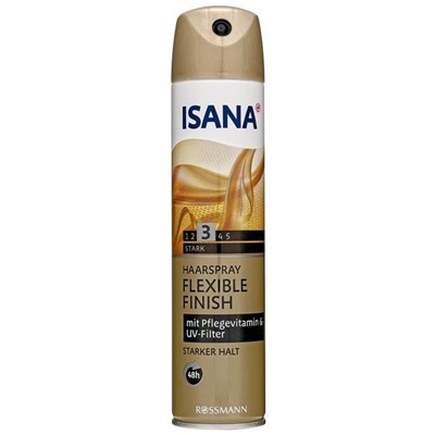 ISANA Haarspray Flexible Finish Лак для волос Свободные локоны сильная фиксация 250 г