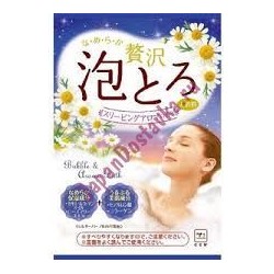 Пудровая соль для принятия ванны с ароматом ромашки и розмарина, Bubble Aroma Bath, COW BRAND 30 г