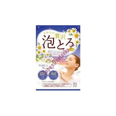 Пудровая соль для принятия ванны с ароматом ромашки и розмарина, Bubble Aroma Bath, COW BRAND 30 г