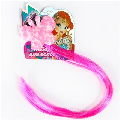 Прядь для волос МИКС  звезда, сердечко, цветочек, WINX