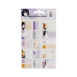 Наклейки бумажные для маркировки MESHU "Neko", 11,5*20см, пакет европодвес