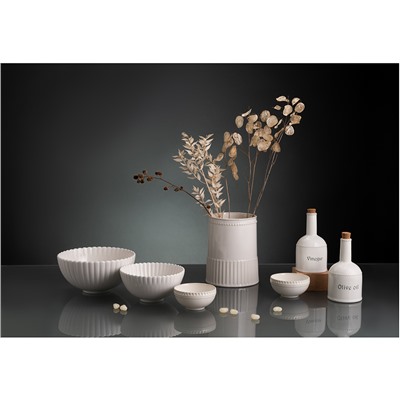 Набор из двух пиал белого цвета из коллекции Kitchen Spirit, 200 мл