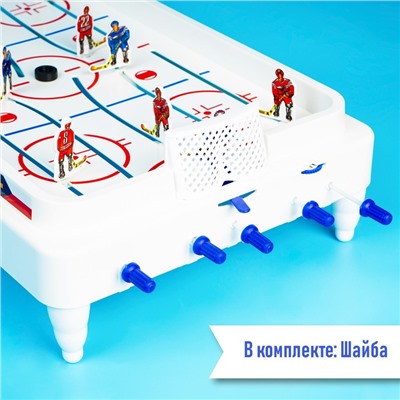 Настольный хоккей «Весёлый спорт», плоские игроки, от 2 игроков, 5+