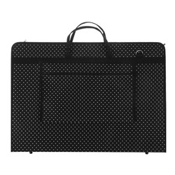 Папка для чертежей и рисунков А2 с ручками текстиль «Вдохновение» 650 х 450 х 40 мм, с карманом, белый горох