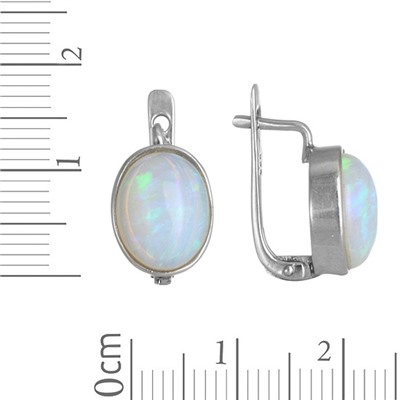 Серьги 'Исида' с натуральным опалом ИАСК31108Х10ОП0N6