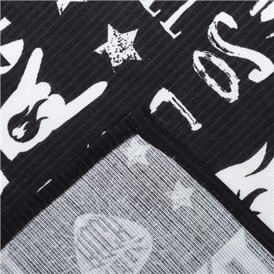 Фартук Доляна Rock'n'roll, 60 × 70 см, рогожка, хлопок 100 %, 160 г/м²