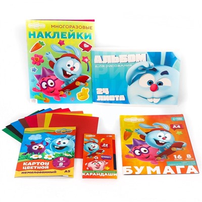 Подарочный набор для мальчика, 5 предметов, Смешарики
