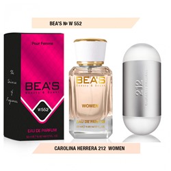 Beas W552 Carolina Herrera 212 Women edp 50 ml, Парфюм женский Beas W552 создан по мотивам аромата Carolina Herrera 212