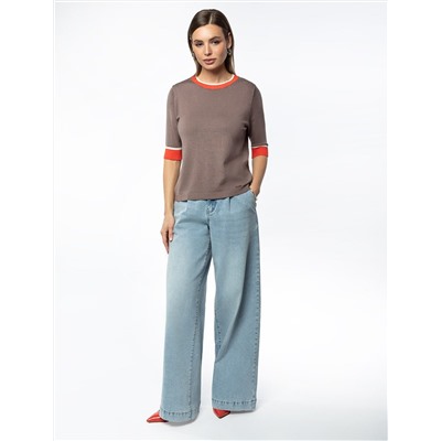 Джемпер тонкой вязки из вискозы