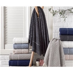 Махровые Банные Полотенца с Бахромой 70x140 см. 6 шт/уп. Cotton YAKUT- Sikel