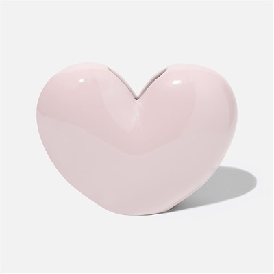 Ваза для цветов Love, 15,5 см, светло-розовая