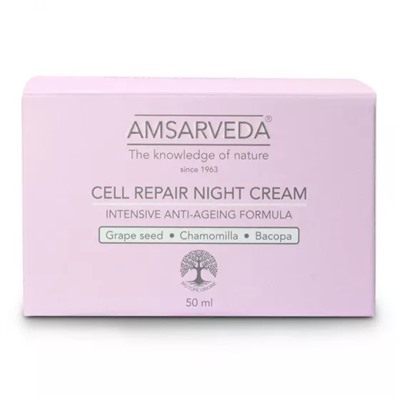 Ночной крем для восстановления клеток (50 мл), Cell Repair Night Cream, произв. Amsarveda
