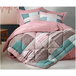 2 сп. Евро 4-х Сезонный КПБ со Стеганным Пододеяльником Ranforce Complete Set MODELINE cotton box