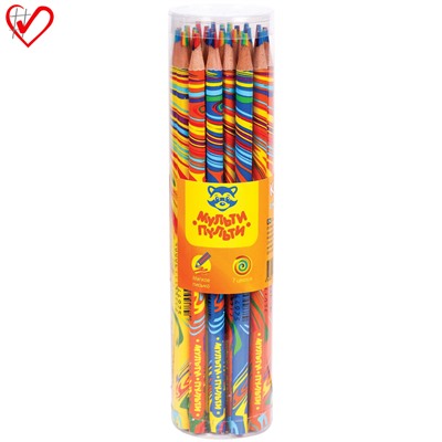 Карандаш многоцветный Мульти-Пульти Енот и радуга кругл CР_16497/28/Китай