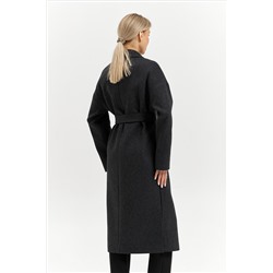 Пальто женское демисезонное 26820 (серый/диагональ)