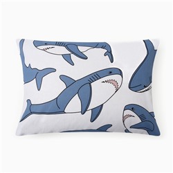 Наволочка "Этель"  Funny shark , 50*70 см, 100% хлопок, бязь