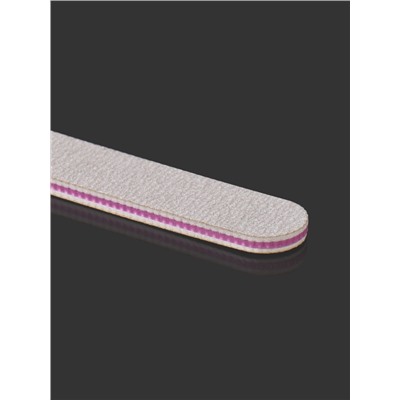 Пилка для ногтей «Premium», прямая, 100/180 грит, 18 см, серая