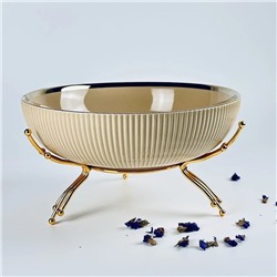 163-073 Фруктовница 25см на подставке MULTICOLOR в под.уп.(х8)Фарфор