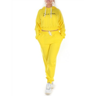 Y294 YELLOW Спортивный костюм женский (100% хлопок)