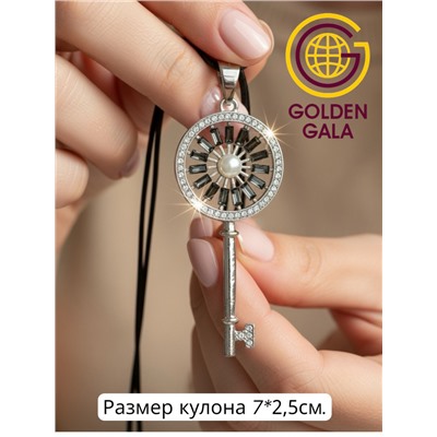 Кулон на кожаном шнурке "Женская грация" Арт КШ2130/22