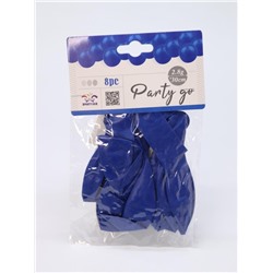 Набор воздушных шаров 8 шт. "Monochrome magic", dark blue (30 см)