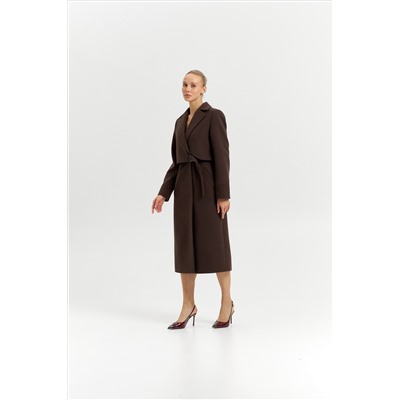 Пальто женское демисезонное 27105 (шоколад)
