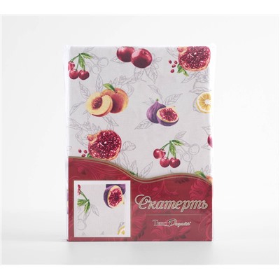 Скатерть рогожка Спелые фрукты 1 Текс-Дизайн