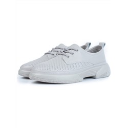 03-PDXL140-3 GRAY Кроссовки женские (натуральная кожа)