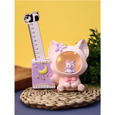 Ночник - подставка для канцелярских принадлежностей «Baby fox», pink (17 см), пластик